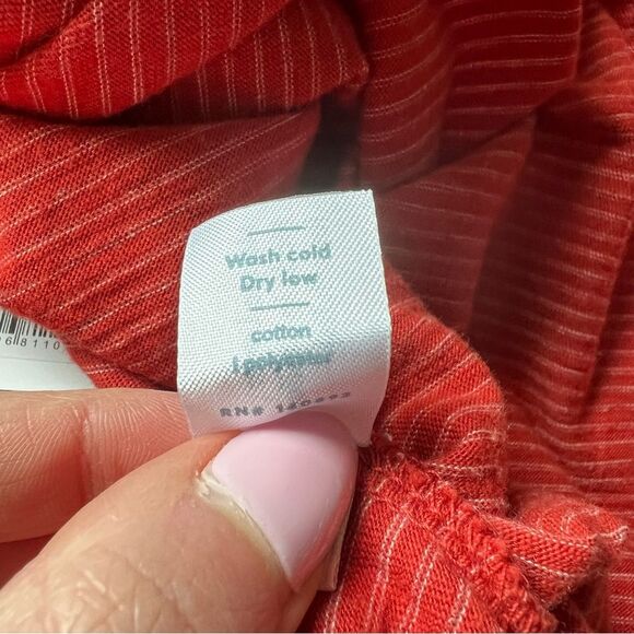 Marine Layer Ava Wrap Top Bell Sleeves Red Stripe Size Small NWT - Picture 8 of 9